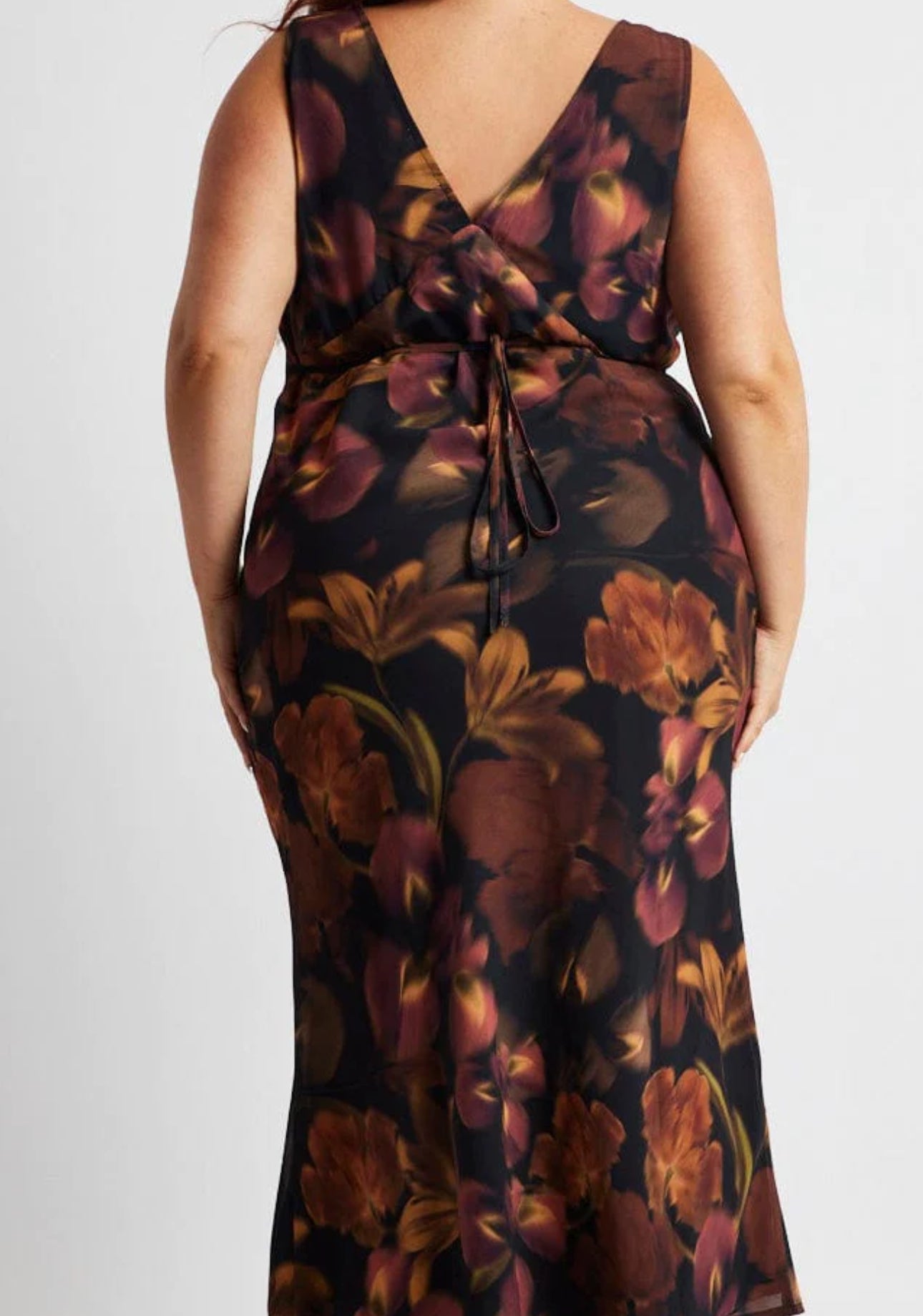 Black Floral Maxi