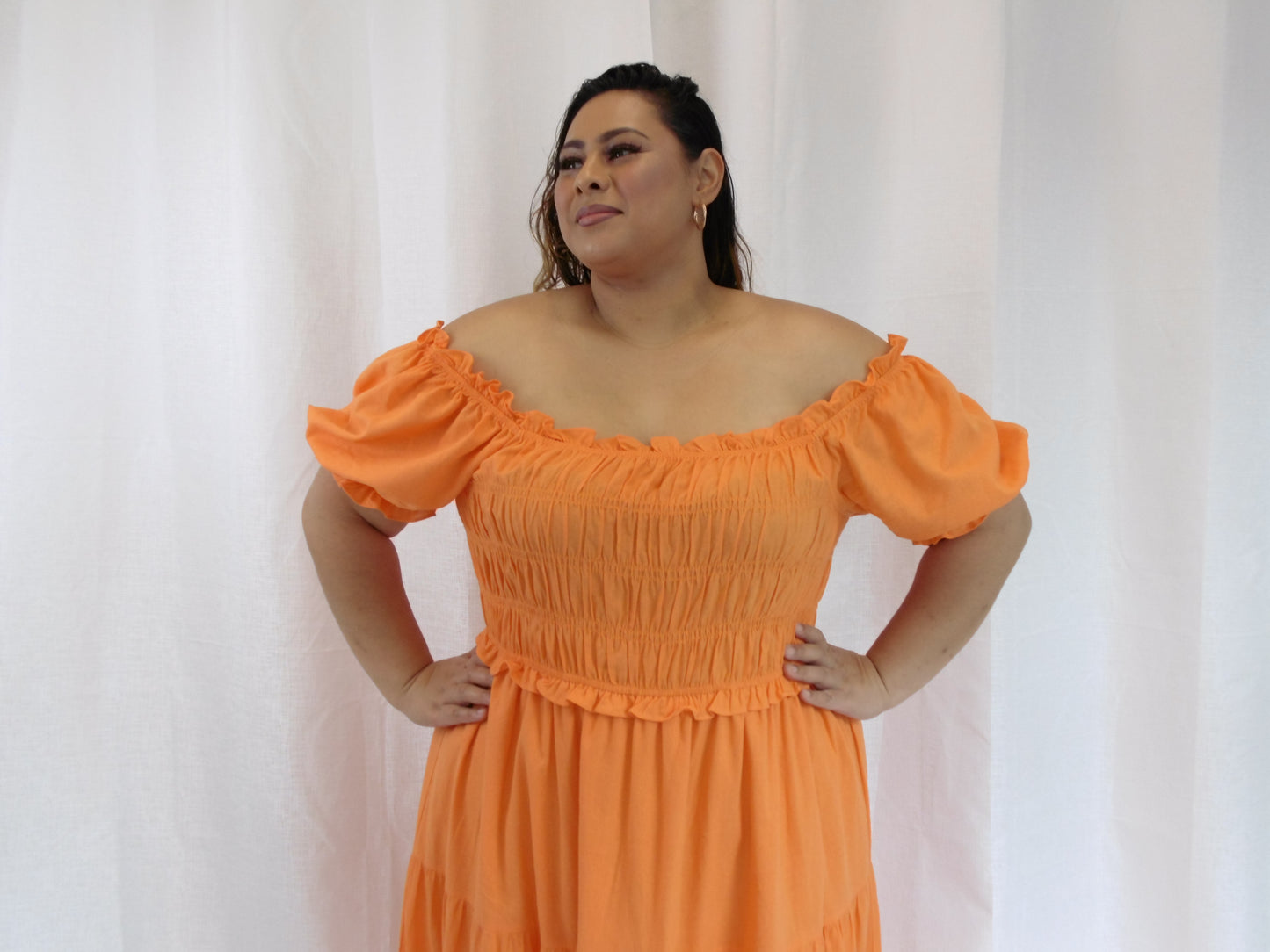 Lexi Midi Puff Sleeve