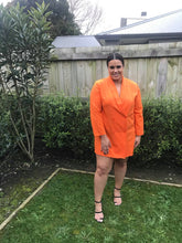 Orange Blazer Dress